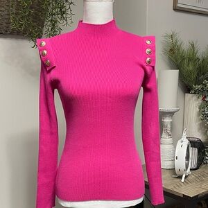 Alice Blue Vibrant Pink Knitwear